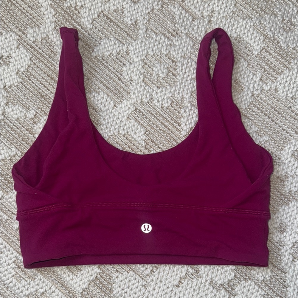 lululemon athletica Women's Burgundy Sports Bra